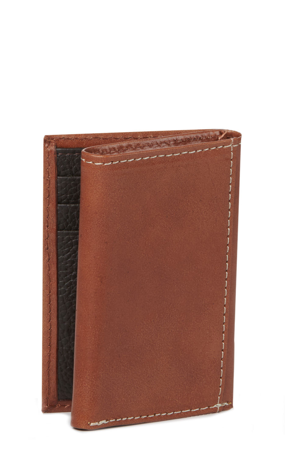 Ariat Men's Brown Basketweave Leather Tri-Fold Wallet | Cavender's