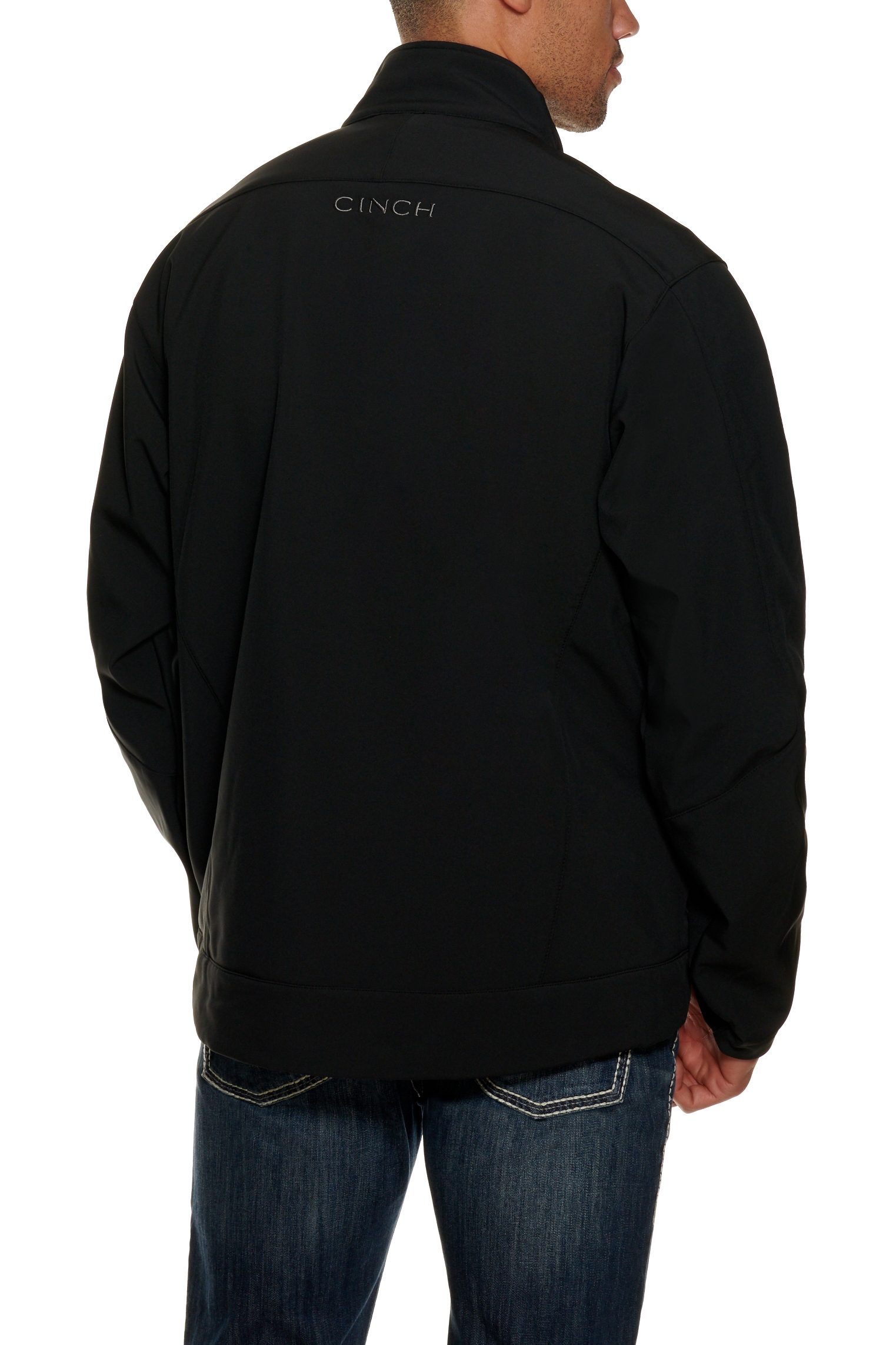 Cinch Men s Black Grey Logo Concealed Carry Bonded Jacket