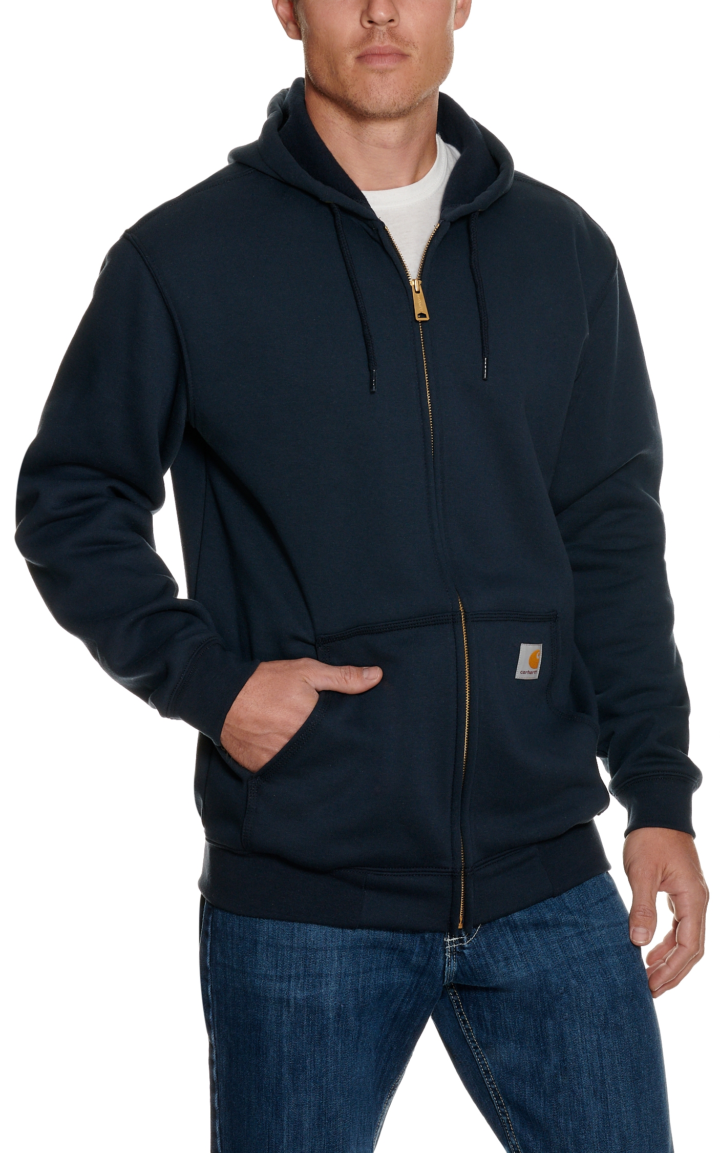 Carhartt Men s Navy Zip Front Hoodie Cavender s