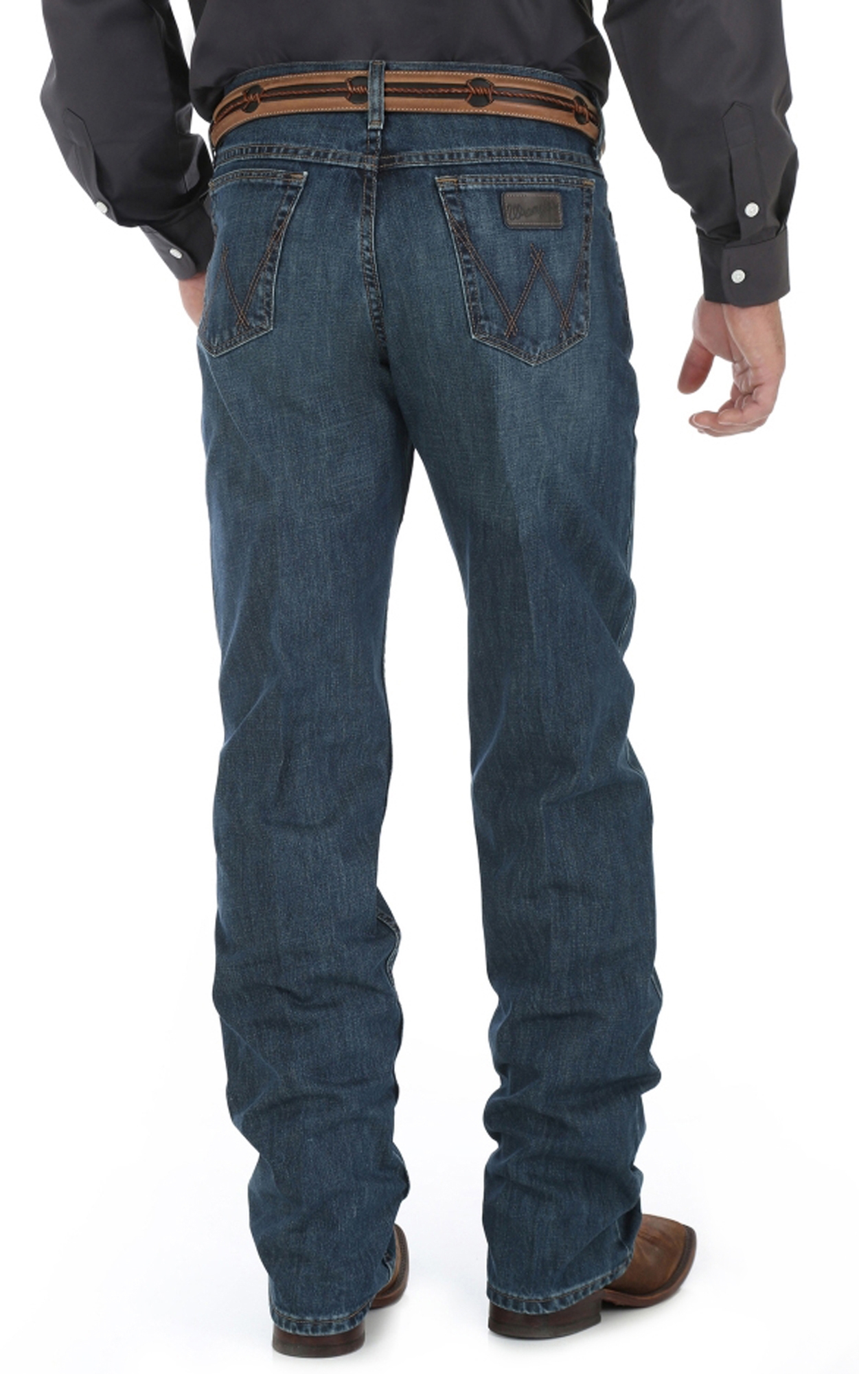 Wrangler 20X Men's 01 Competition River Medium Wash Relaxed Fit Boot Cut Jean