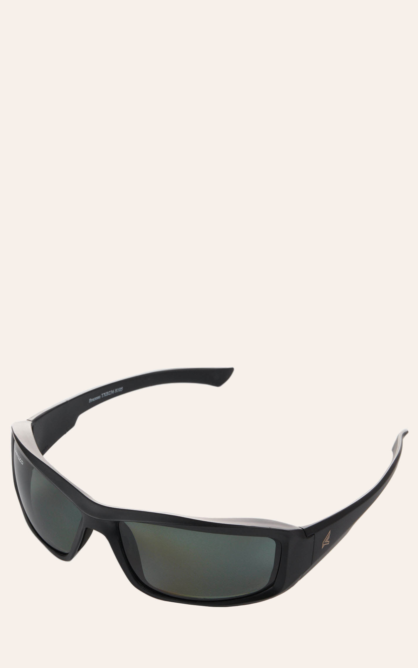 Rayzr Safety Glasses - Matte Black Frame  Smoke Lens Polarised ERZ396
