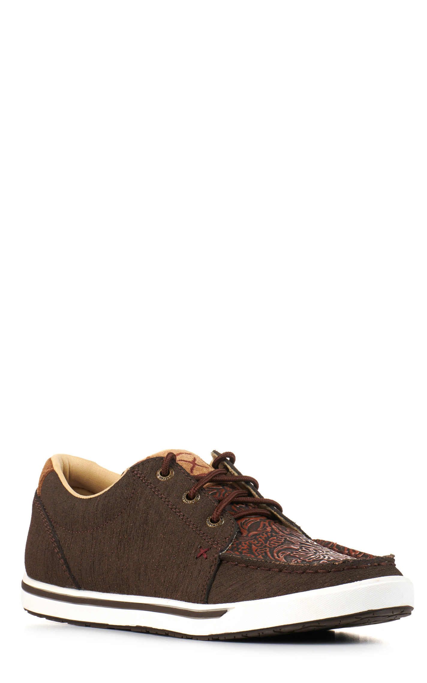 都内で Up Lace Insert Tooled with Cocoa Kicks Women's X Twisted Sneakers Cavender's | Shoe  Casual 小物