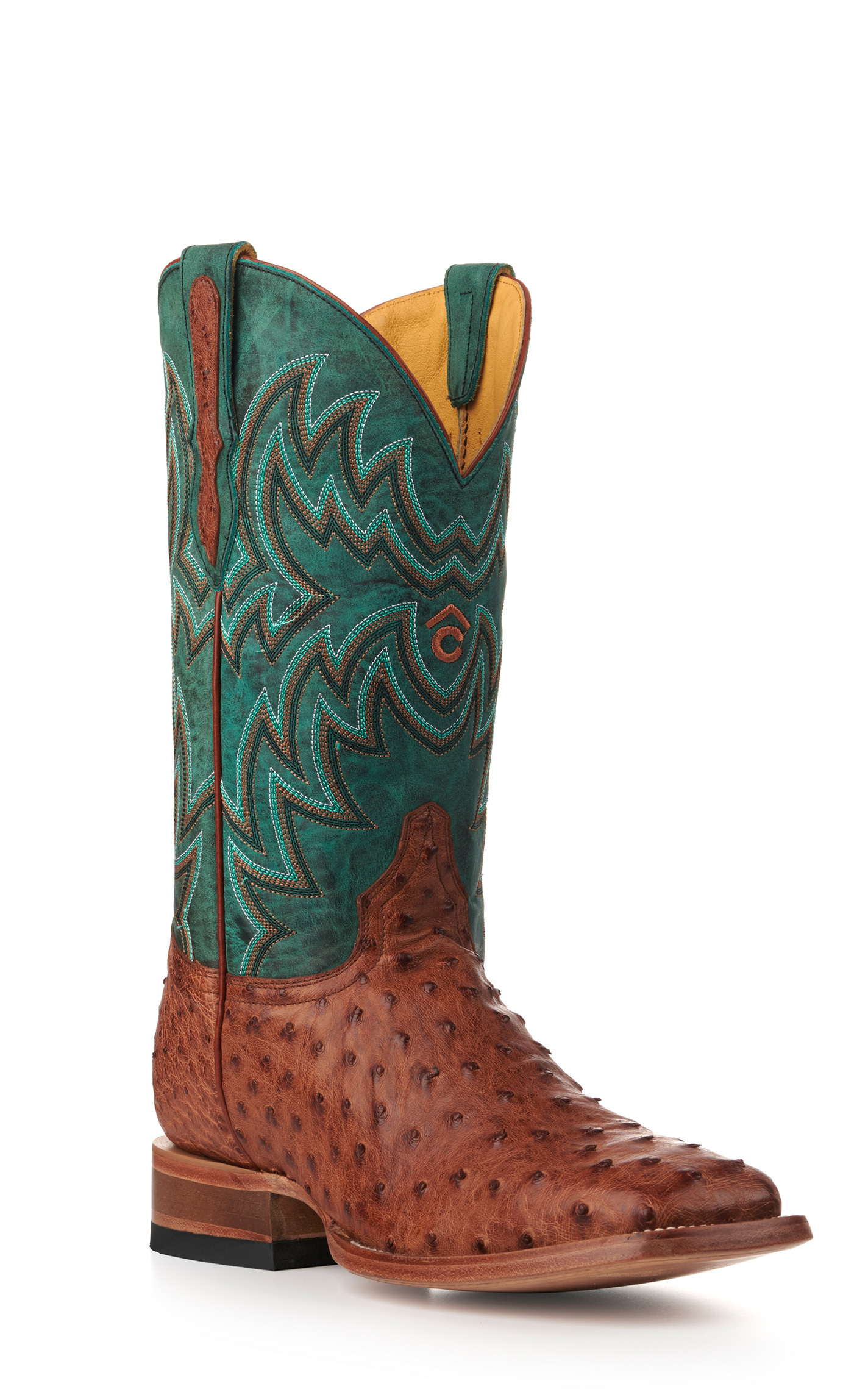 Cavenders Brown Full Quill Ostrich Square hotsell Toe Embroidered Cowboy Boots Mens 12EE