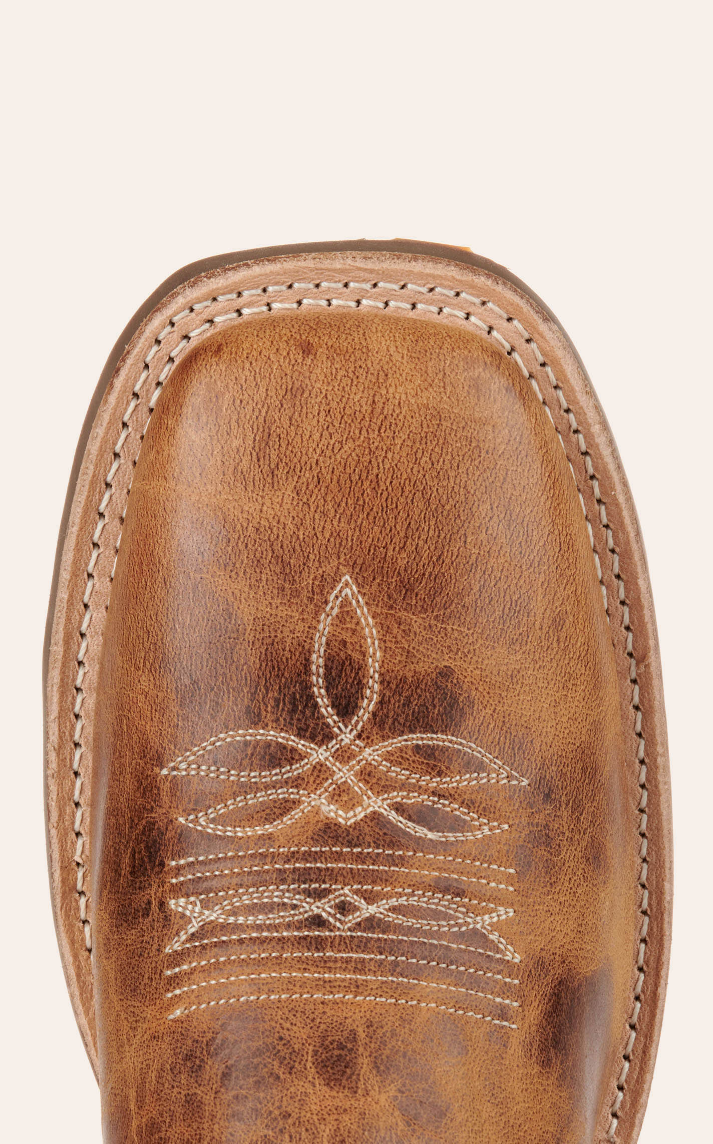 Tan Wide Square Toe Western Boots main image 1