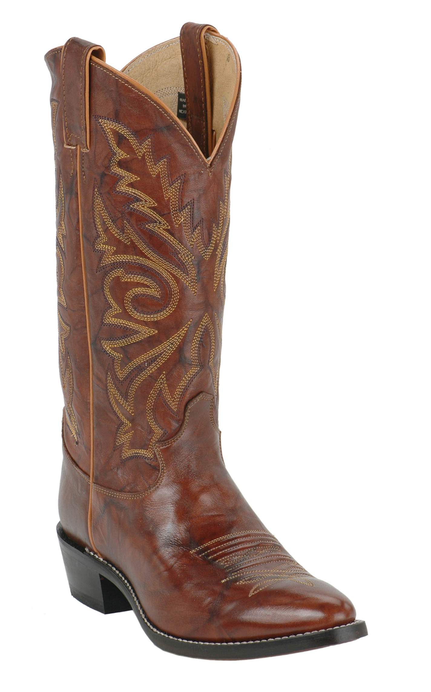 Justin Men s Marbled Deerlite Western Boots Chestnut