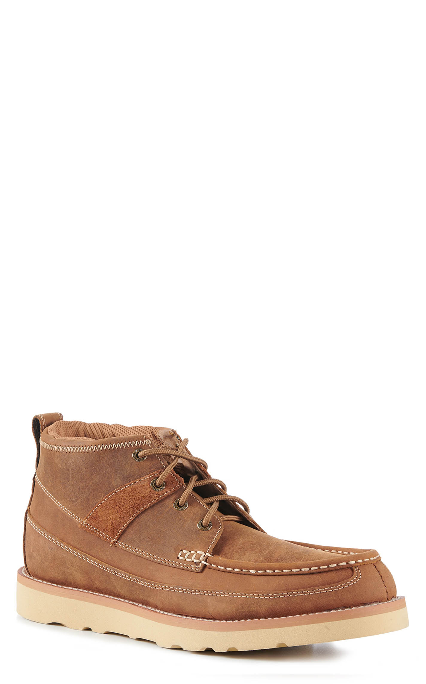 Twisted X Men's Oiled Saddle Crepe Wedge Lacer Casual Shoe