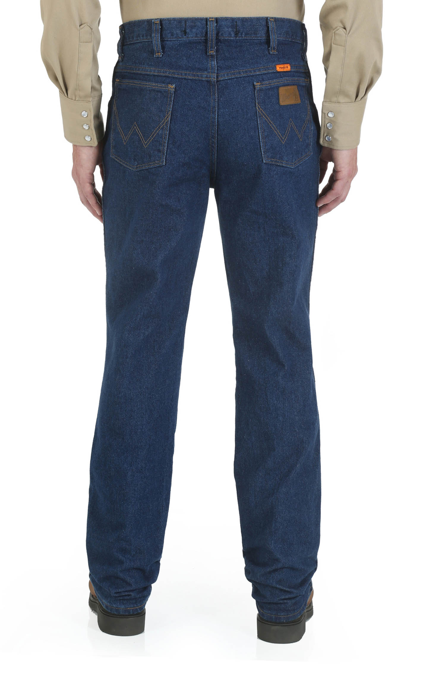 Wrangler Men's Cowboy Cut Slim Fit Pre-Washed FR Work Jean Wrangler Men's Cowboy Cut Slim Fit Pre-Washed FR Work Jean