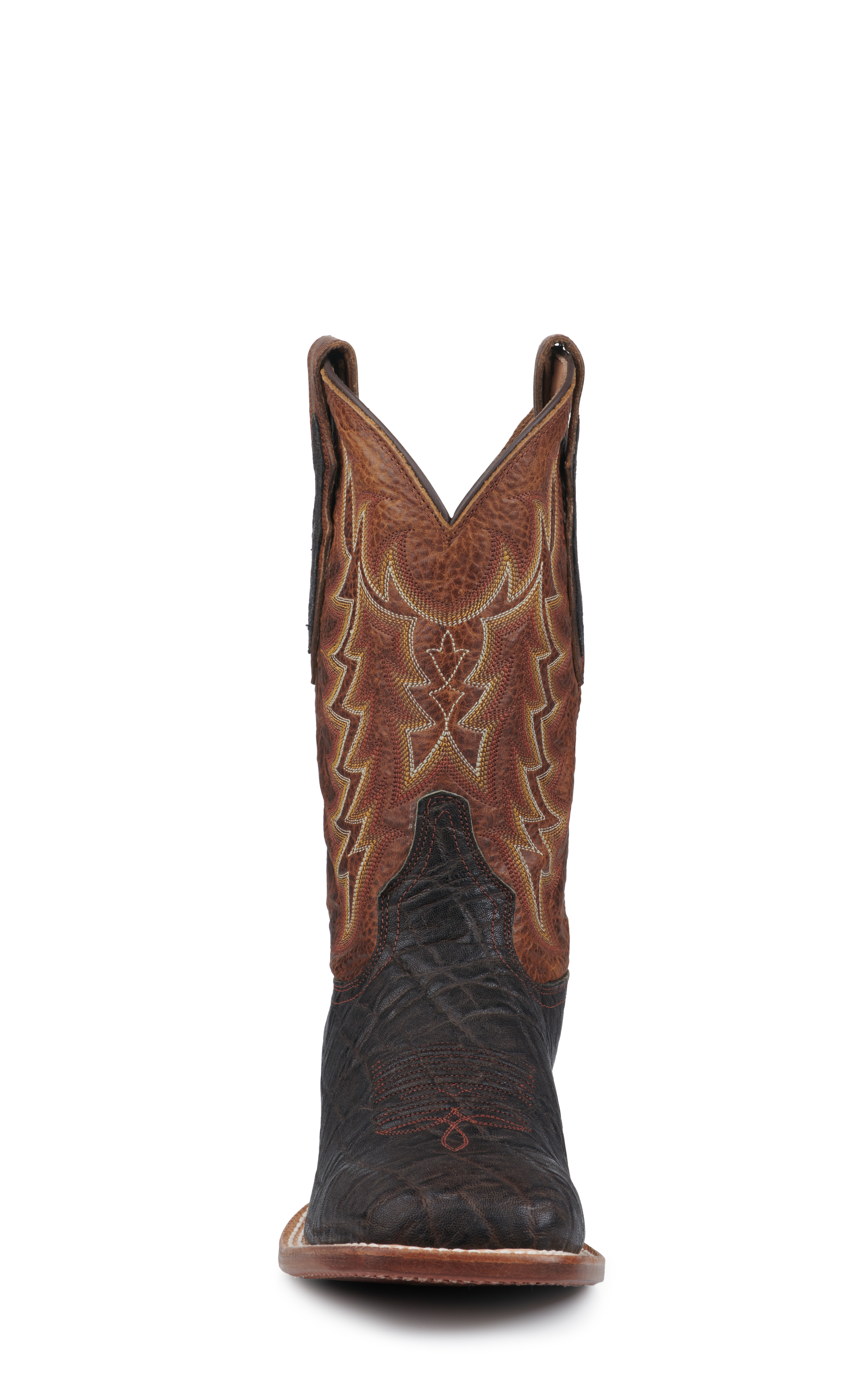 Tony Lama Men s Nicotine Vintage Elephant and Brown Wide Square Toe Exotic Cowboy Boots Cavender s Exclusive Cavender s