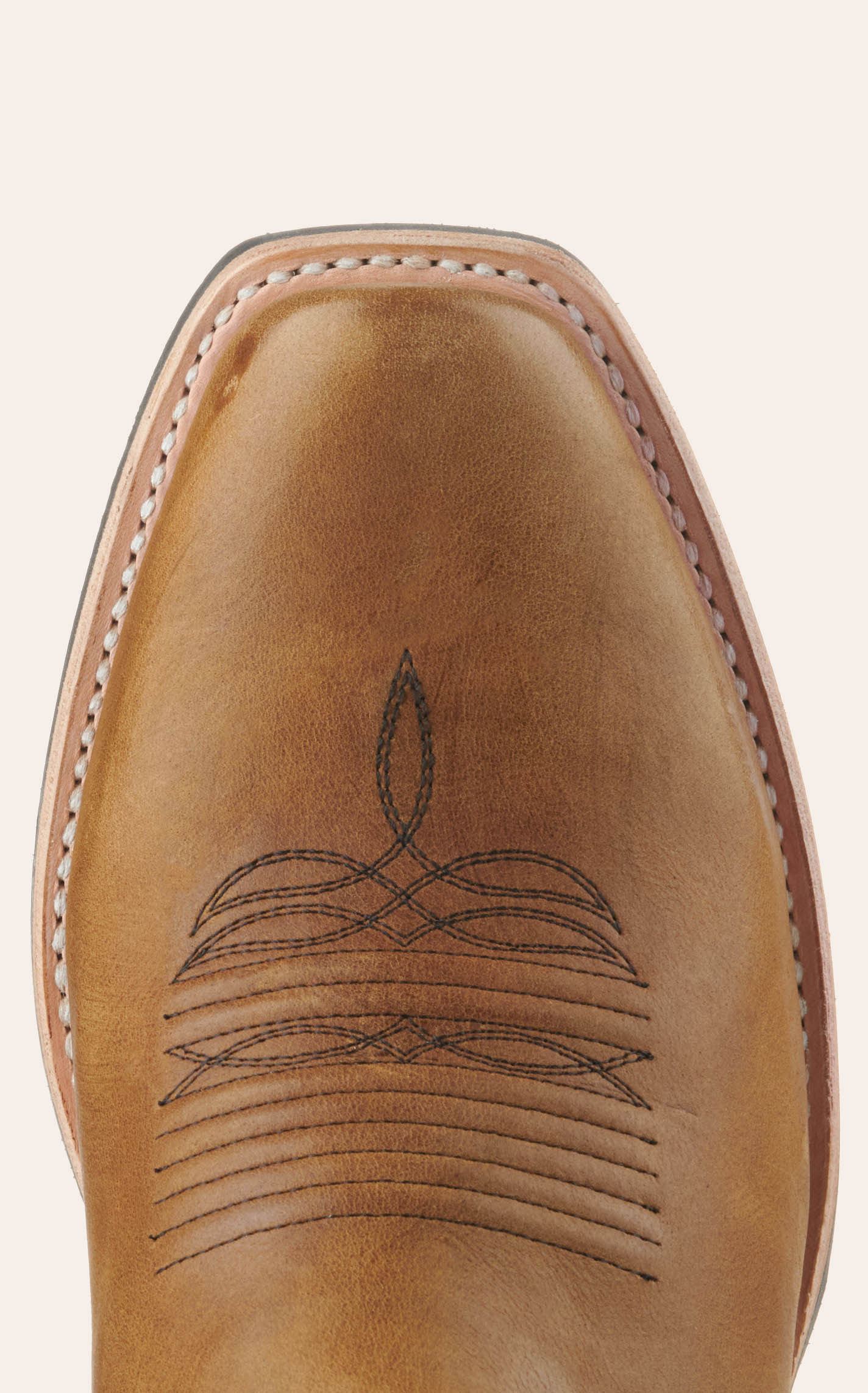 Men's Ariat Rancher Square Toe Embroidery Horns Slipper-Tan