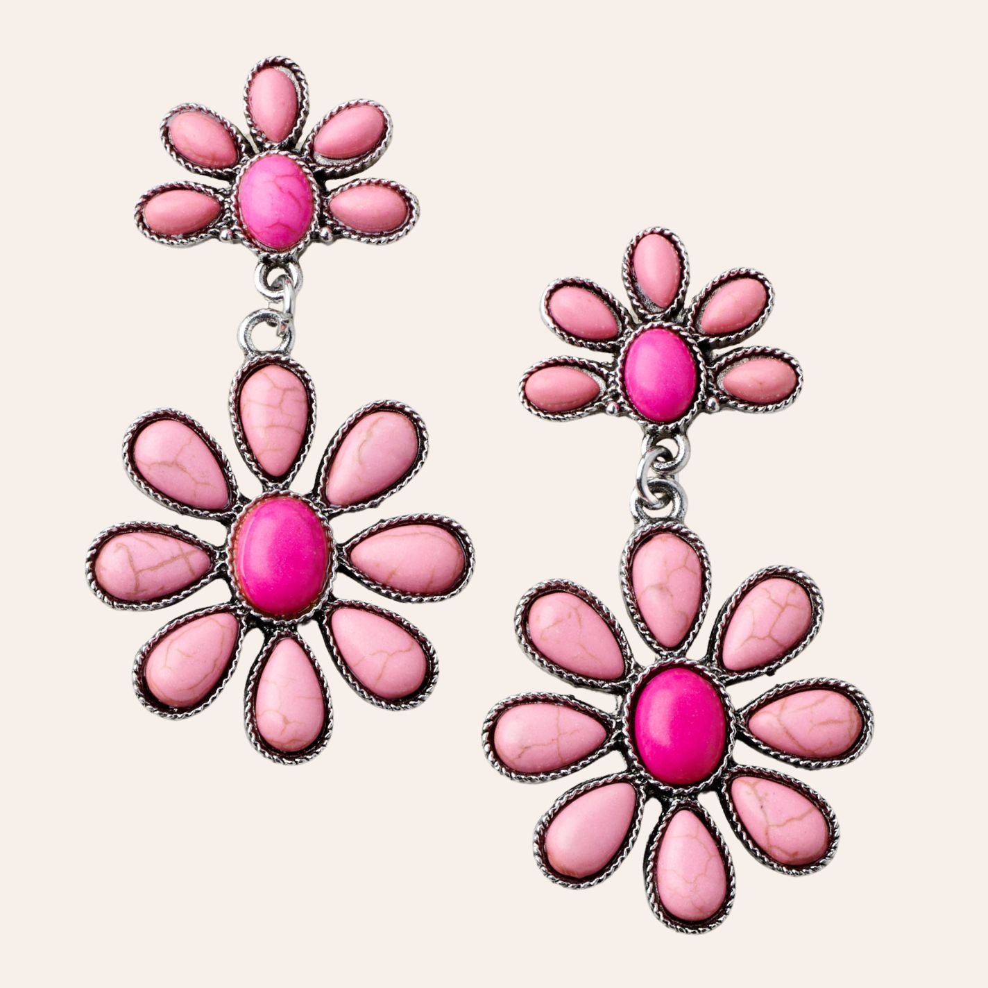 Michelle Flower Dangle Earrings