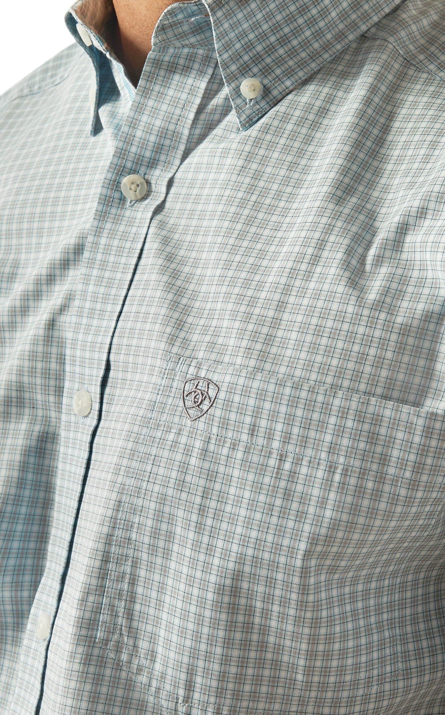 Camicia Western Uomo ARIAT PRO Series Dayne - Tessuto Tecnico, Protezione UV, 85% Cotone 15% Poliestere - 4