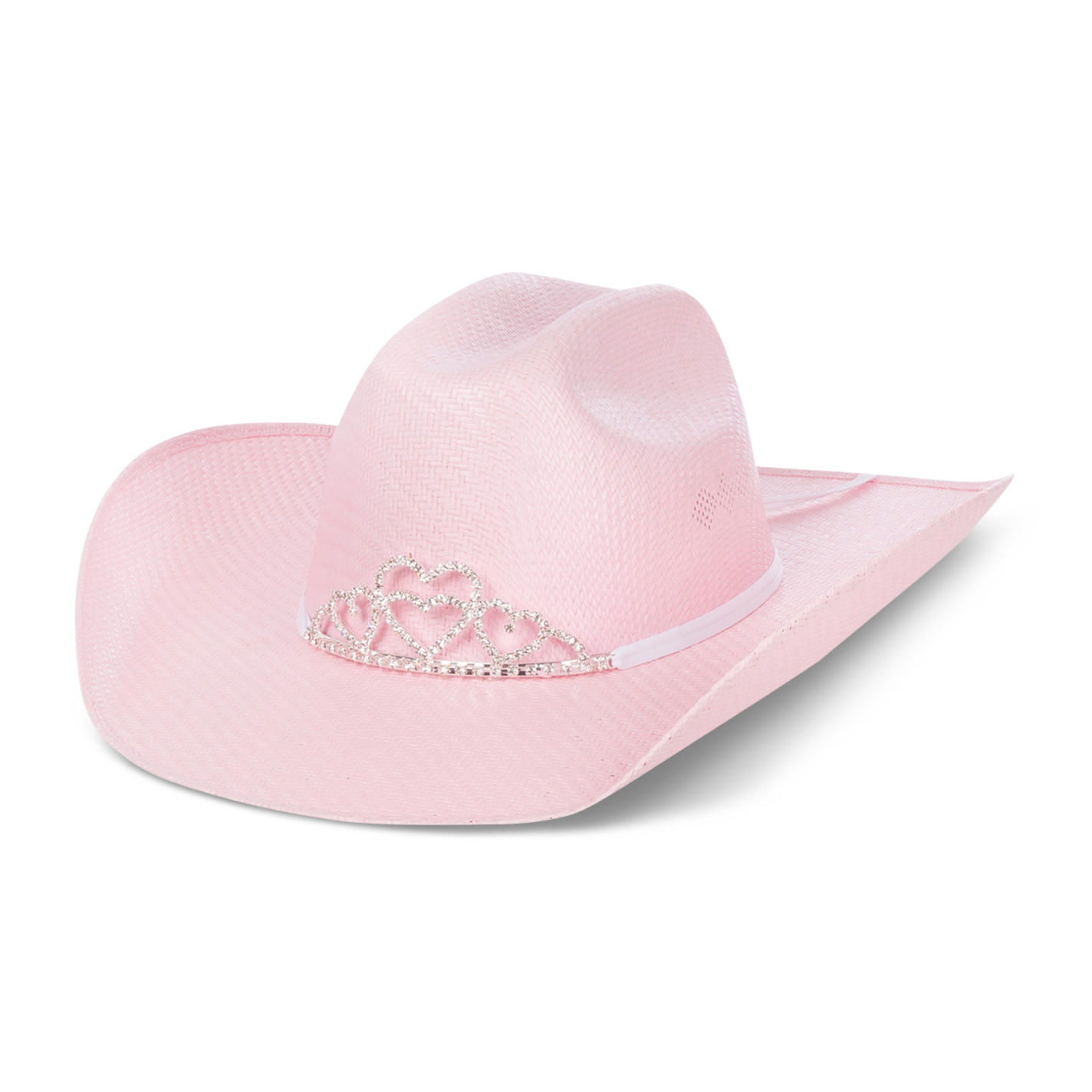 M&F Double S Girls' Pink Sancho Hat With Tiara - Cavender's