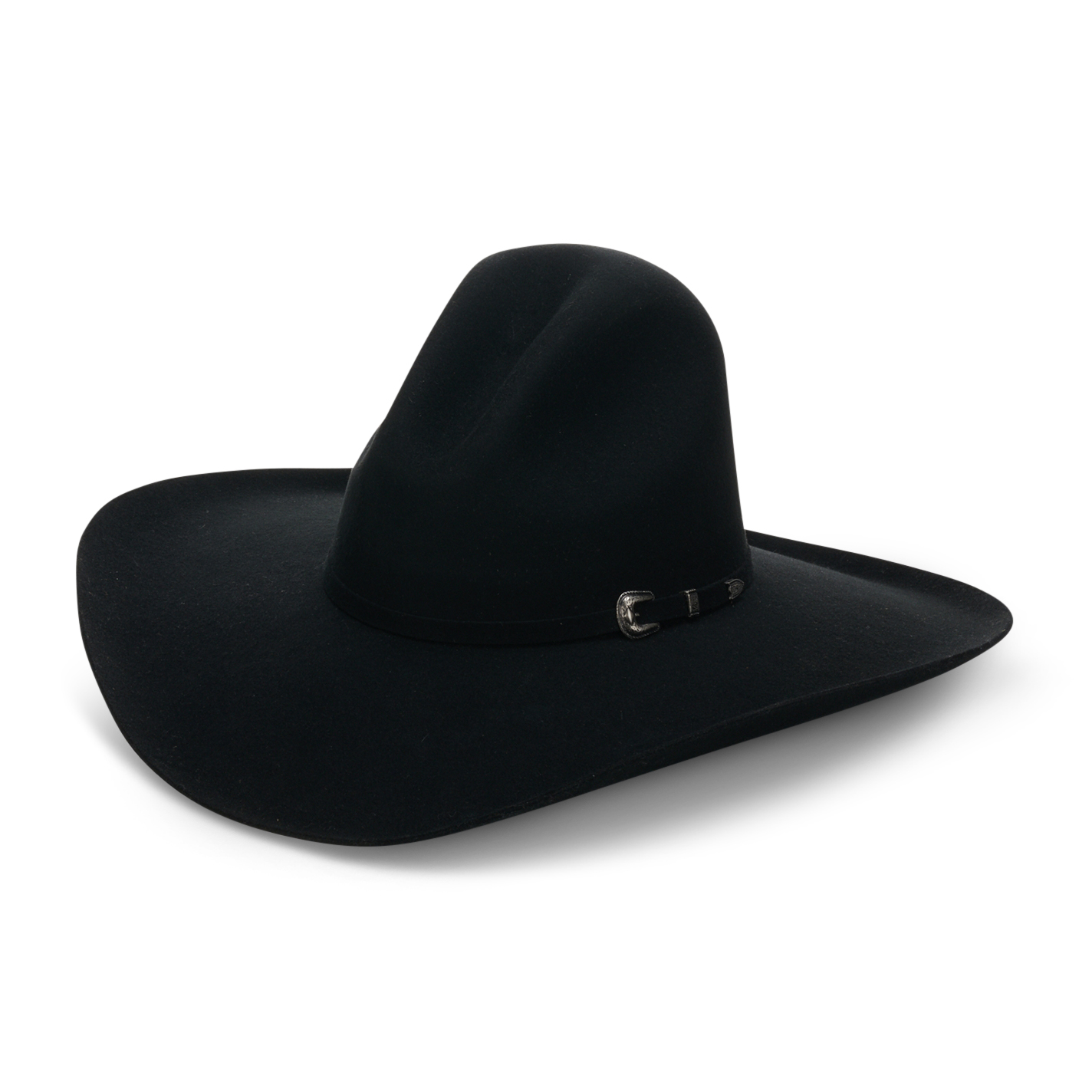 Cavender s 3X Black Self Band Gus Crown Wool Cowboy Hat