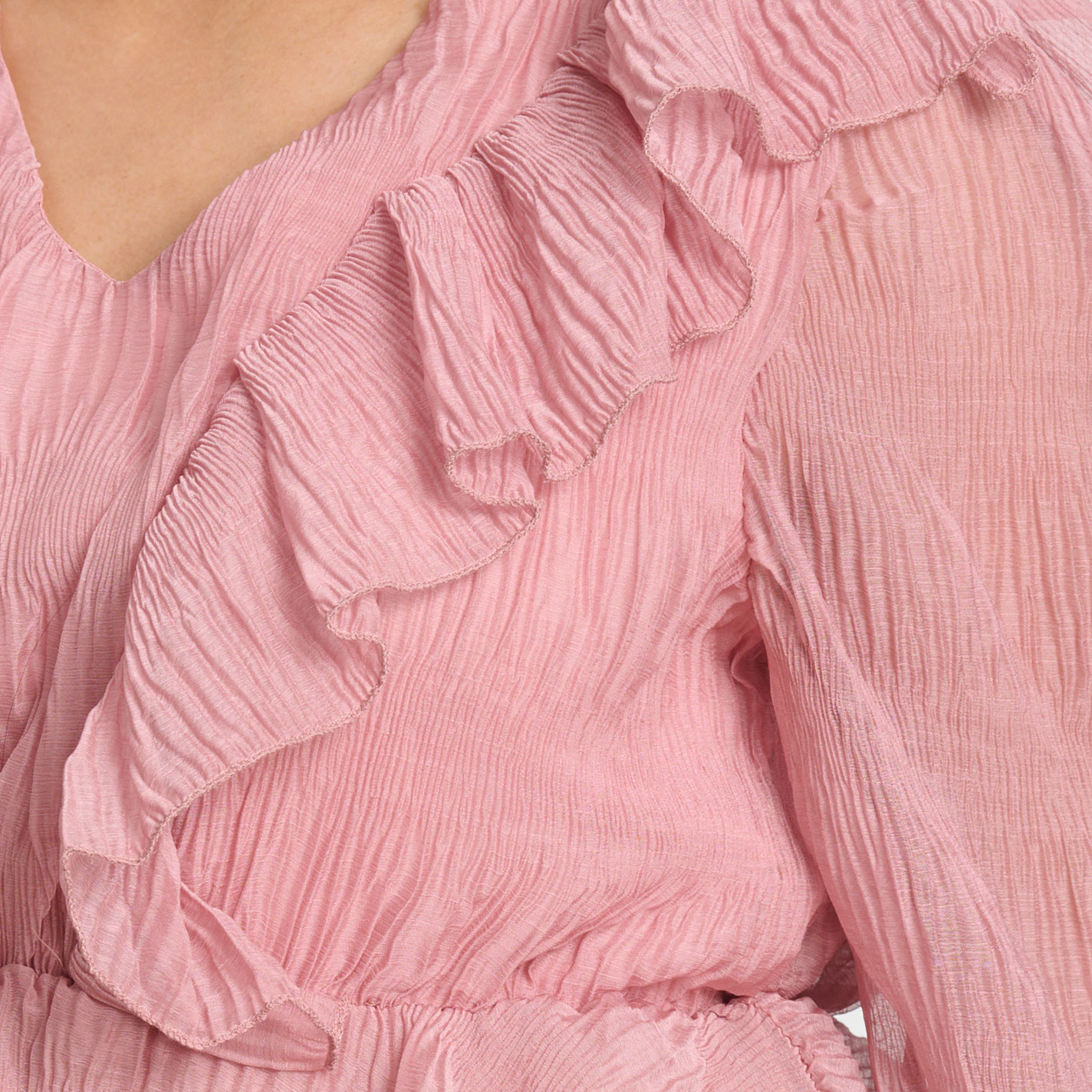 Women'S Dusty Pink Solid A-Line Top main image 0