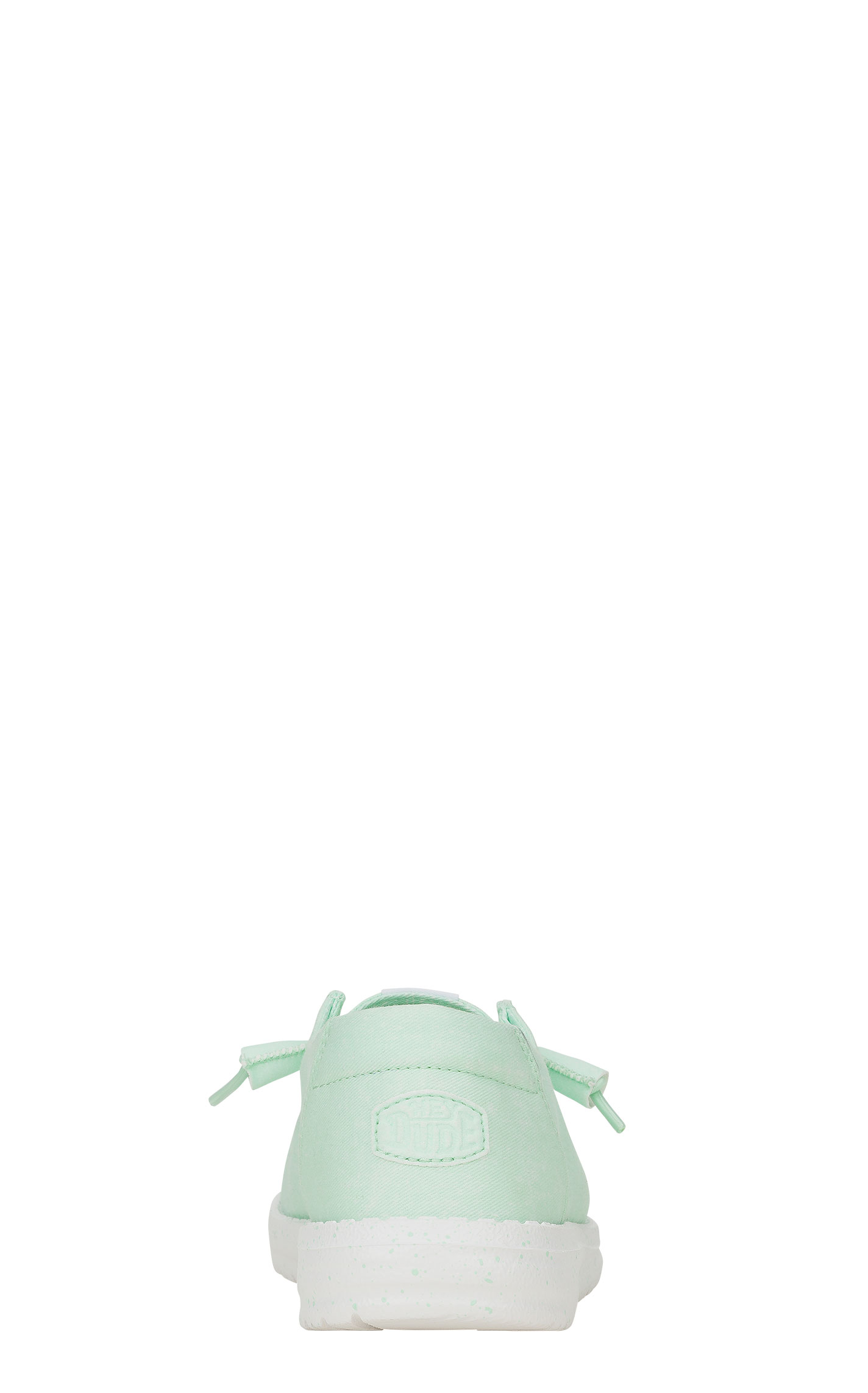 Hey Dude Women's Wendy Stretch Canvas Aqua Lace Up Moc Toe