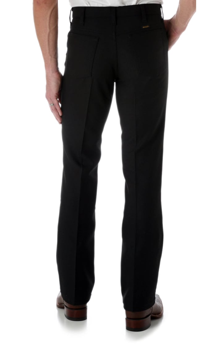 Wrangler Wrancher Black Large Waist Dress Pants