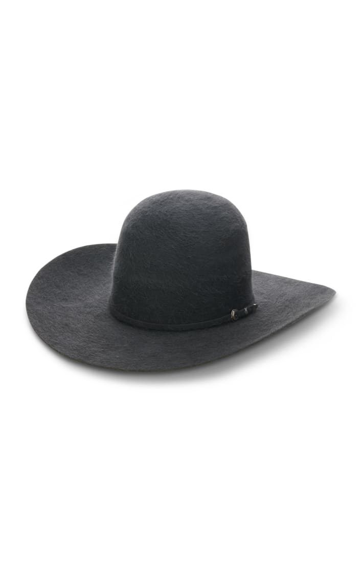 Rodeo King 15X Grizzly Charcoal Open Crown Felt Cowboy Hat