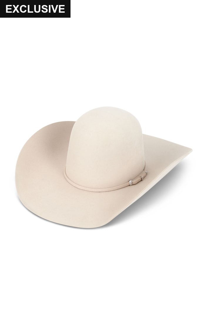 Cavender's Gold Buckle Silverbelly Open Crown 20X Felt Cowboy Hats