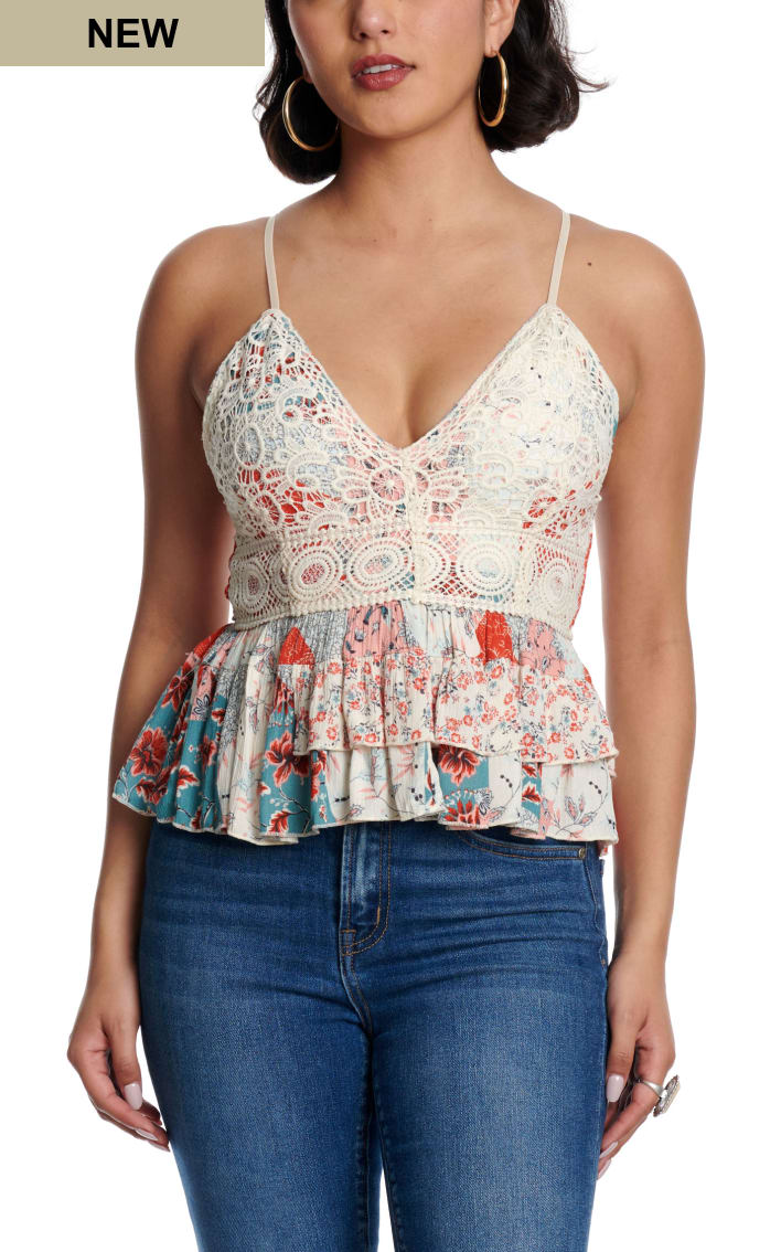 Blue B Women's Red Bralette Top