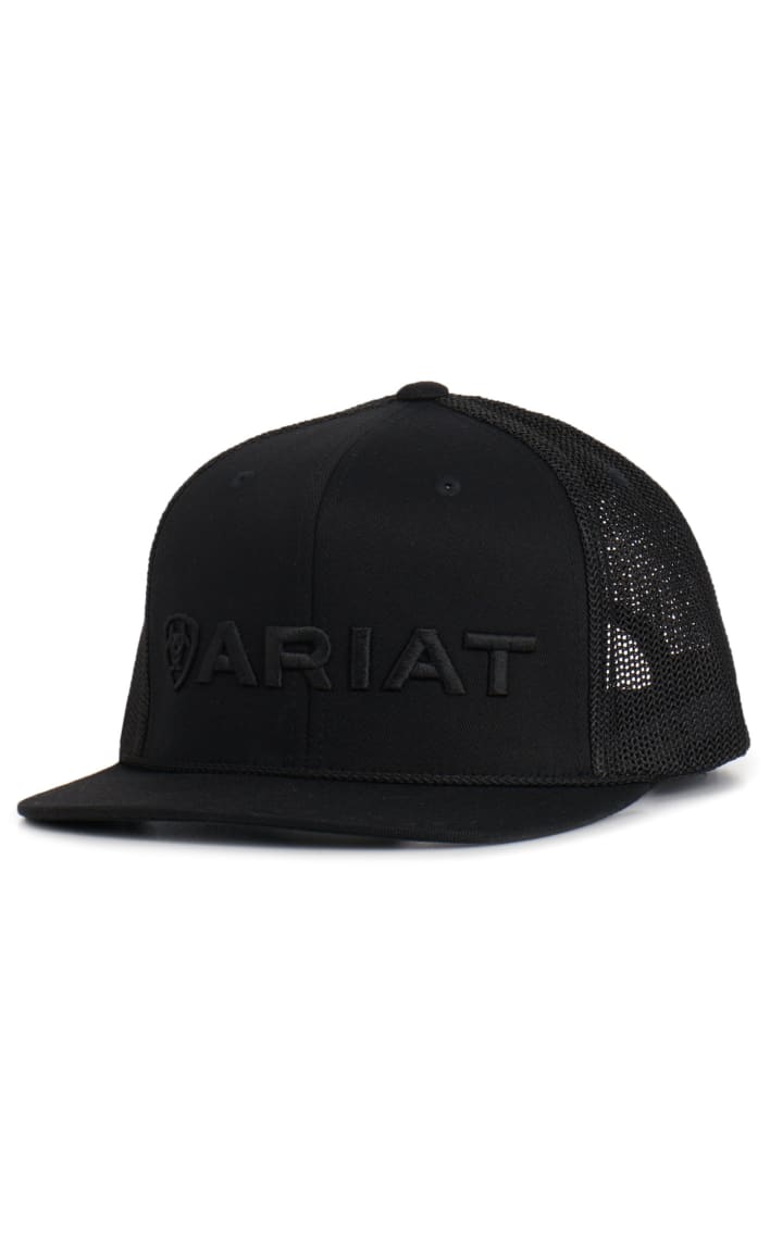 Ariat Men's Black Embroidered Logo Cap