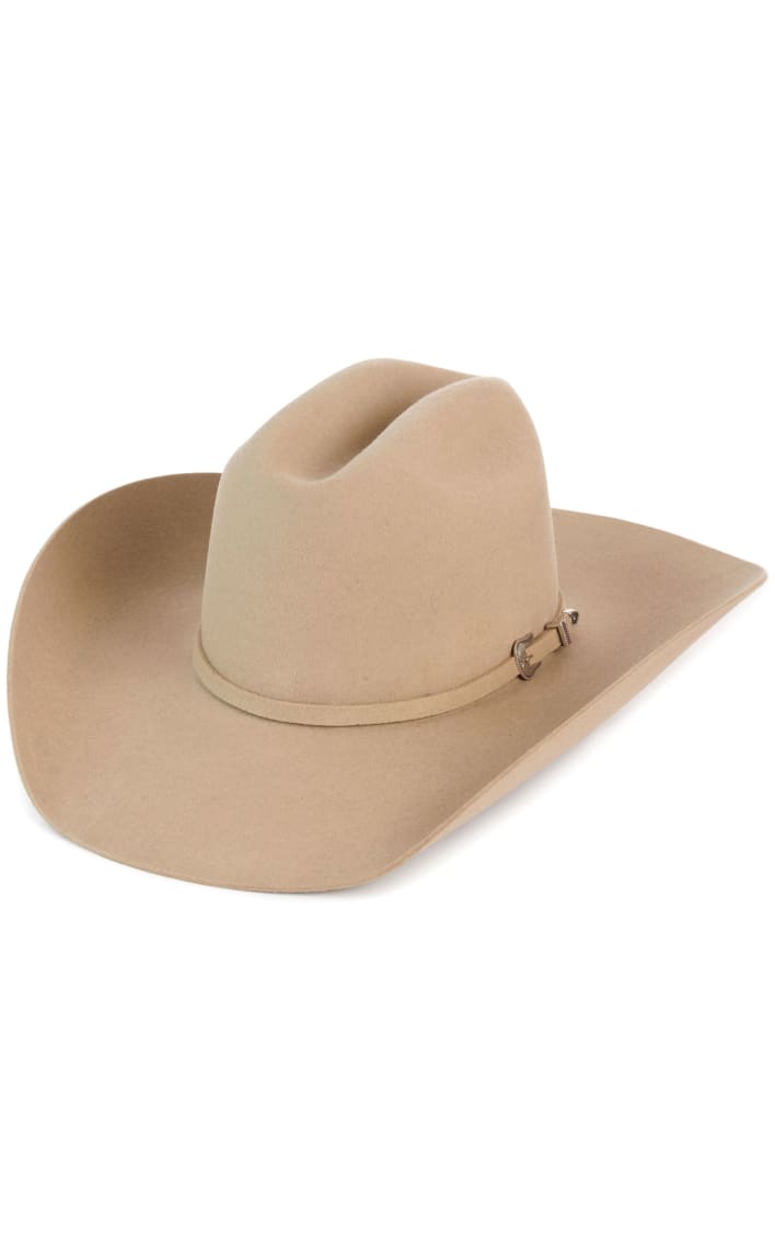Resistol Silver Sand 4X Bison Cattleman Felt Cowboy Hat