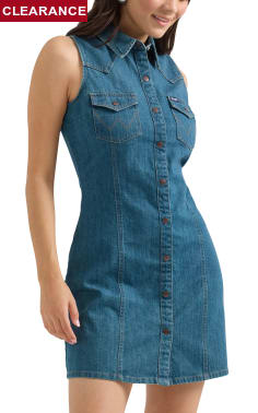 Wrangler Retro Women's Denim Tie-Front Top