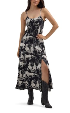 Wrangler Retro Women's White Western Denim Dress