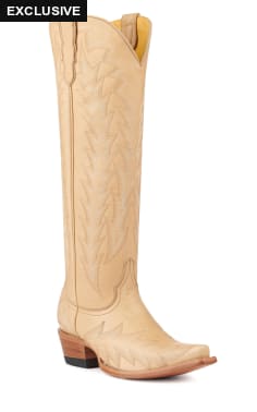 JRC & Sons Women’s Nancy Camel Snip Toe Tall Cowboy Boots