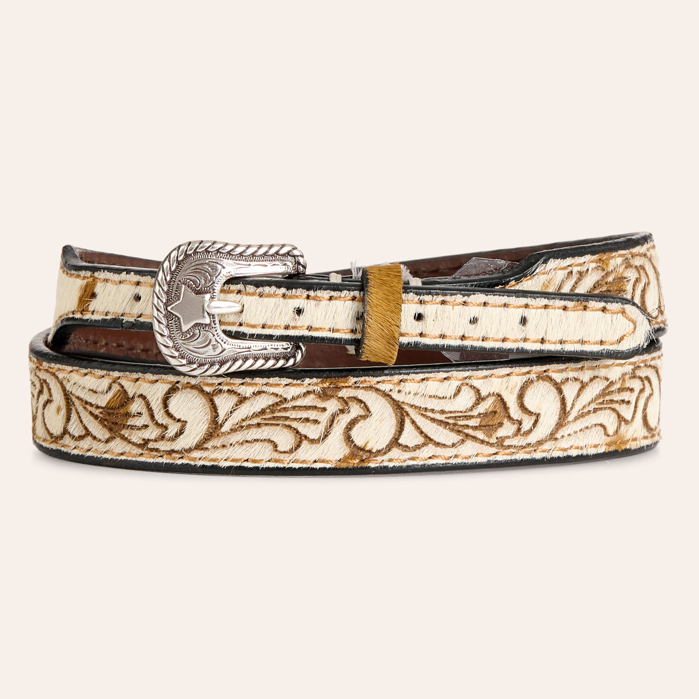Twister Light Brown Laser Cut Hair On Hatband - NOSZ - From Cavender's