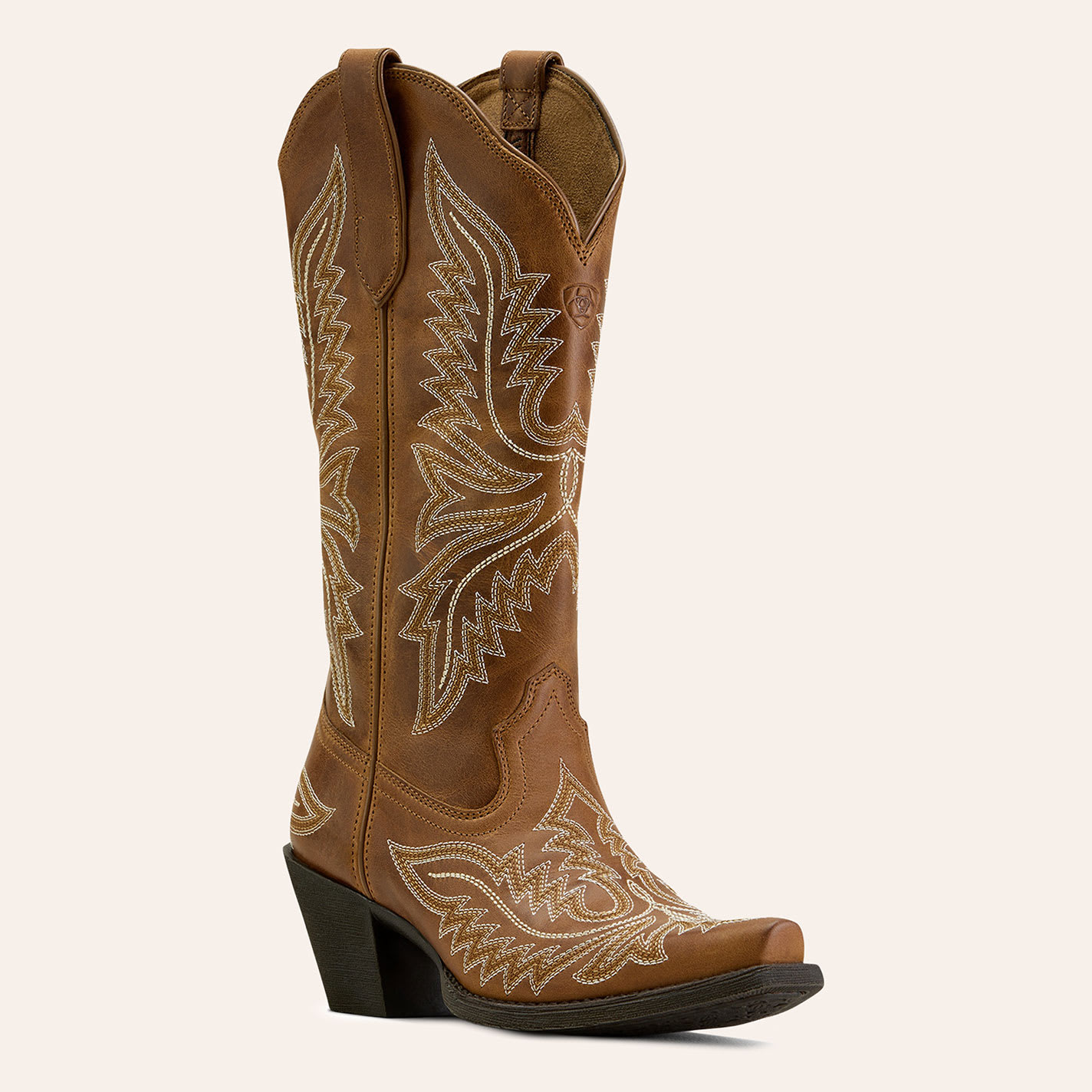 Ariat Women's Round Up Collins Smoked Wheat Snip Toe Cowboy Boots - 11xB - From Cavender's