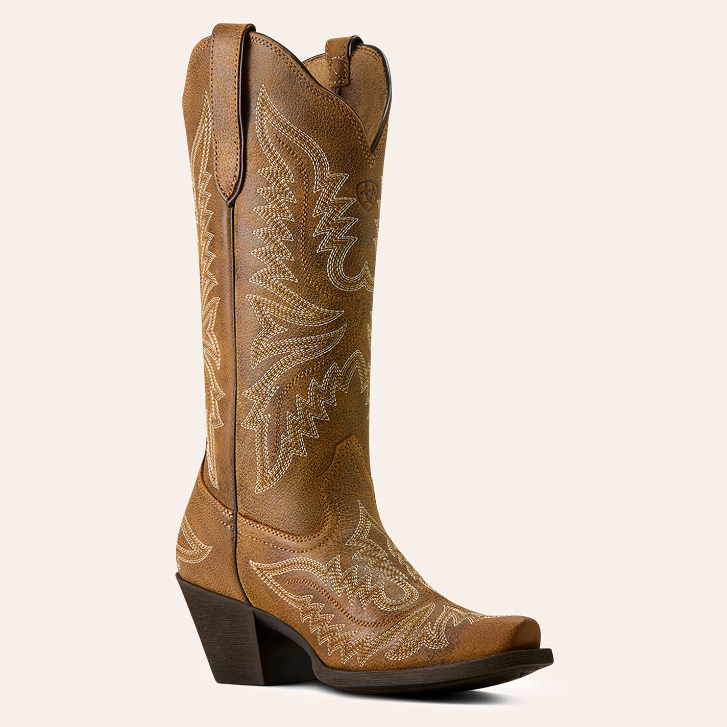 Ariat Women's Round Up Collins Grenadine Brown Snip Toe Cowboy Boots - 10xB - From Cavender's