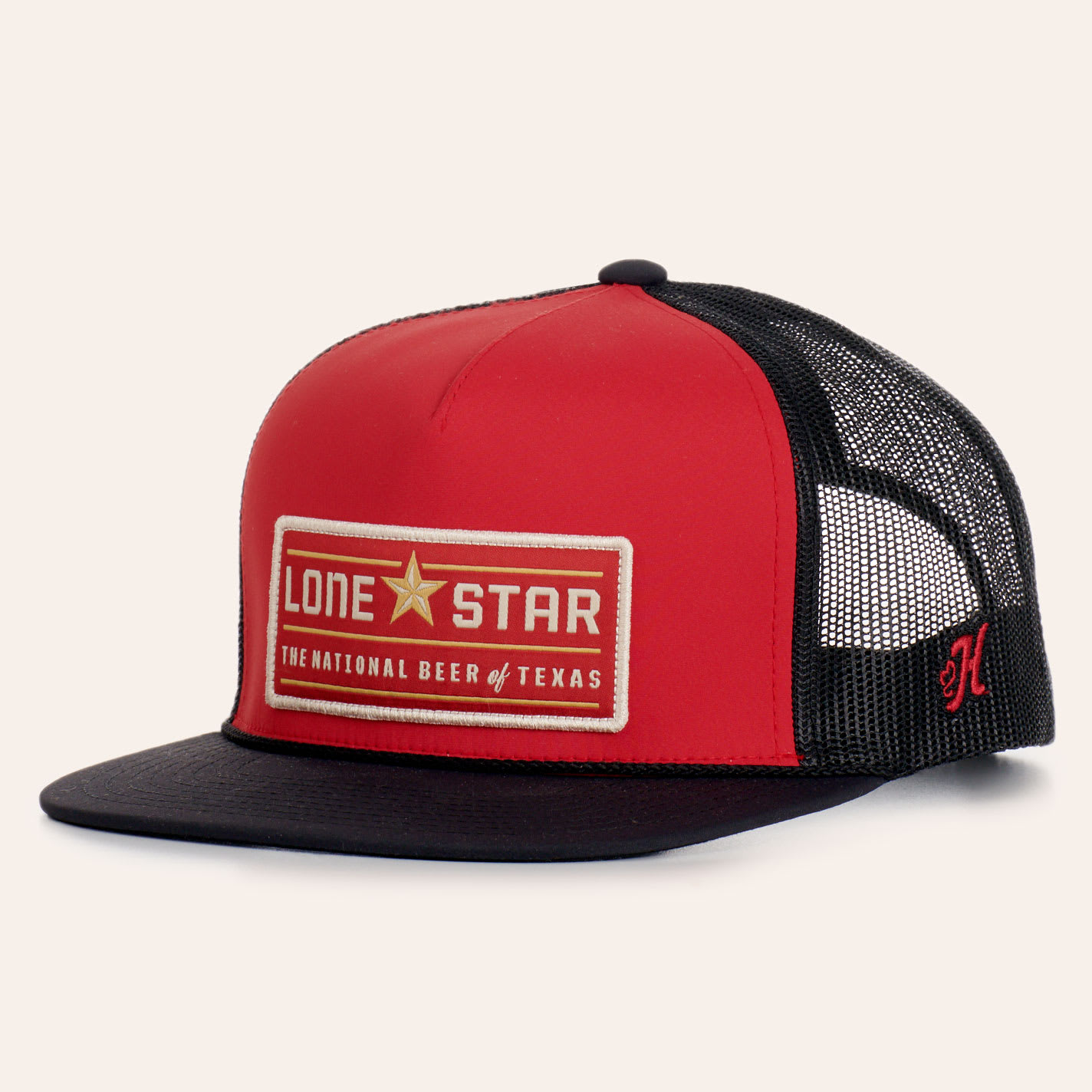 Hooey Lone Star Red & Black Hybrid Bill Patch Cap