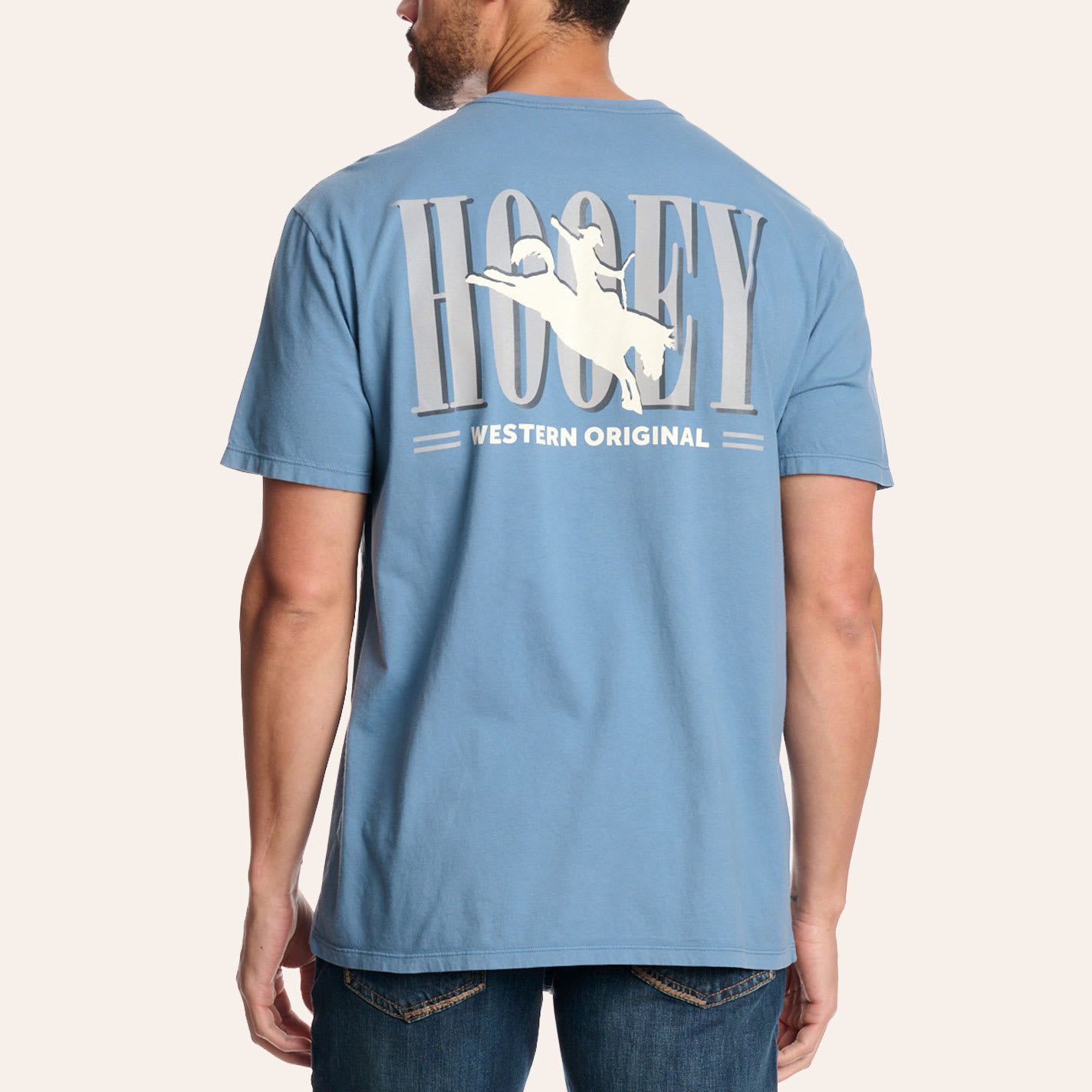 Hooey Men's Blue Wild Ride Graphic T-shirt