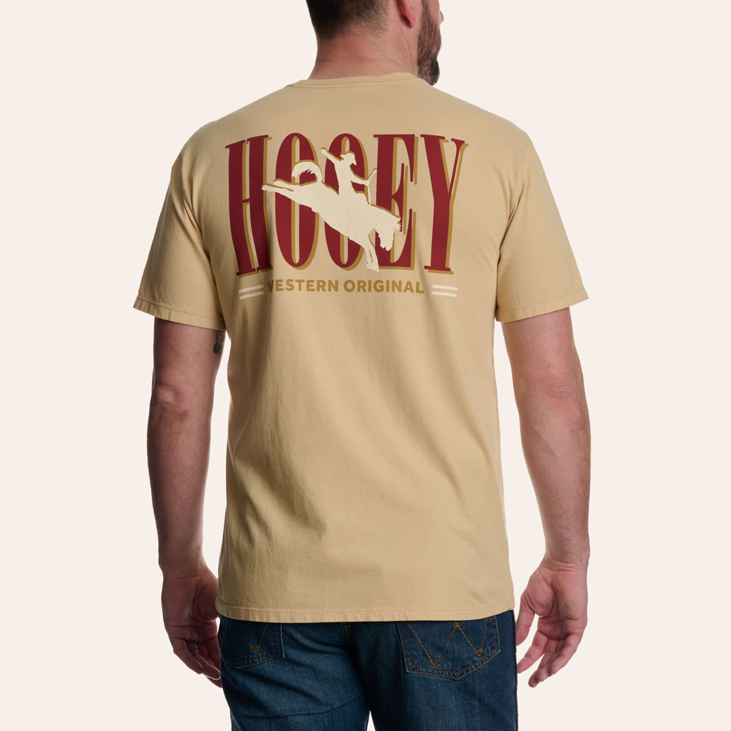 Hooey Men's Tan Wild Ride Graphic T-shirt In Brown