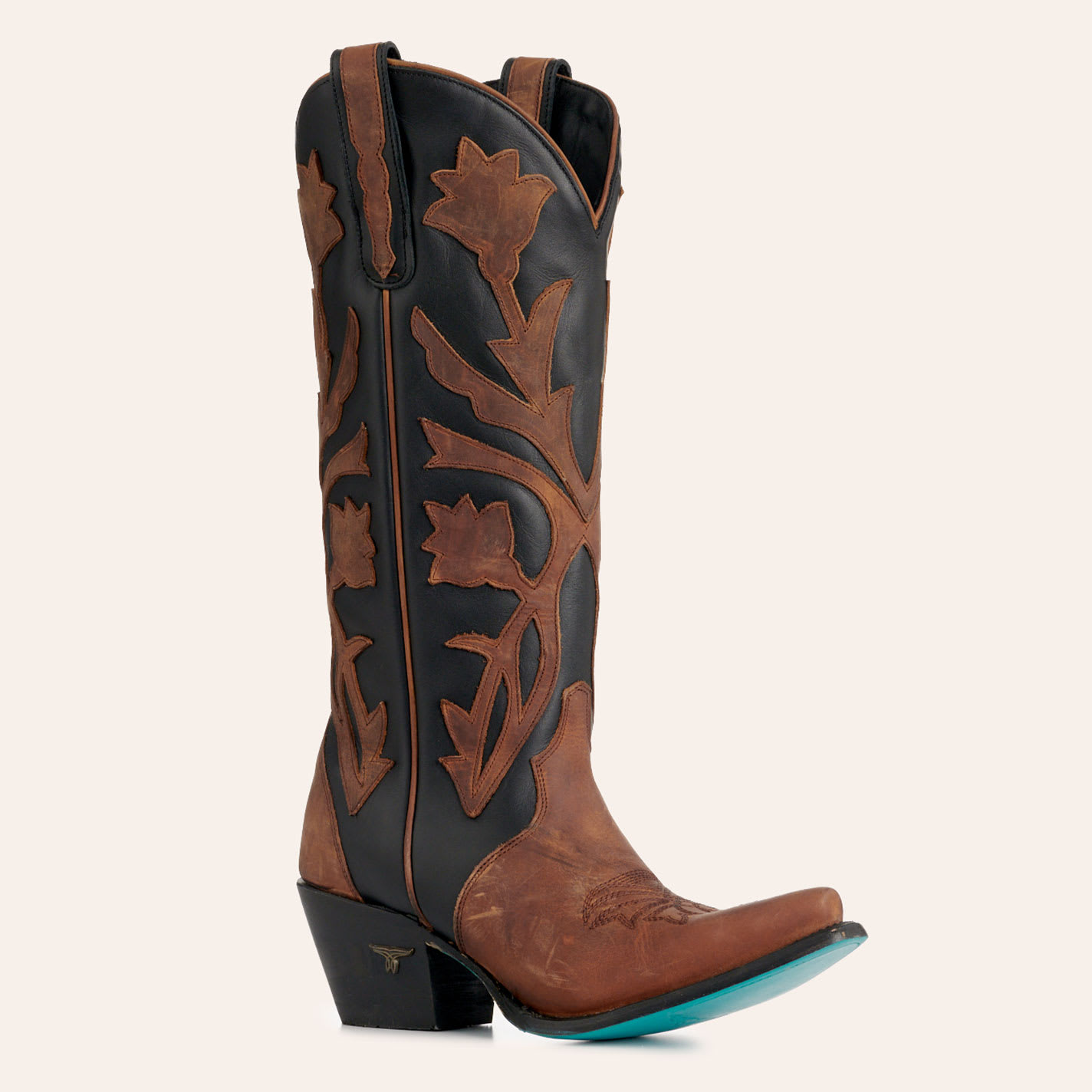 Lane Boots Women's Jolene Midnight Whiskey Snip Toe Cowboy Boots In Dark Brown