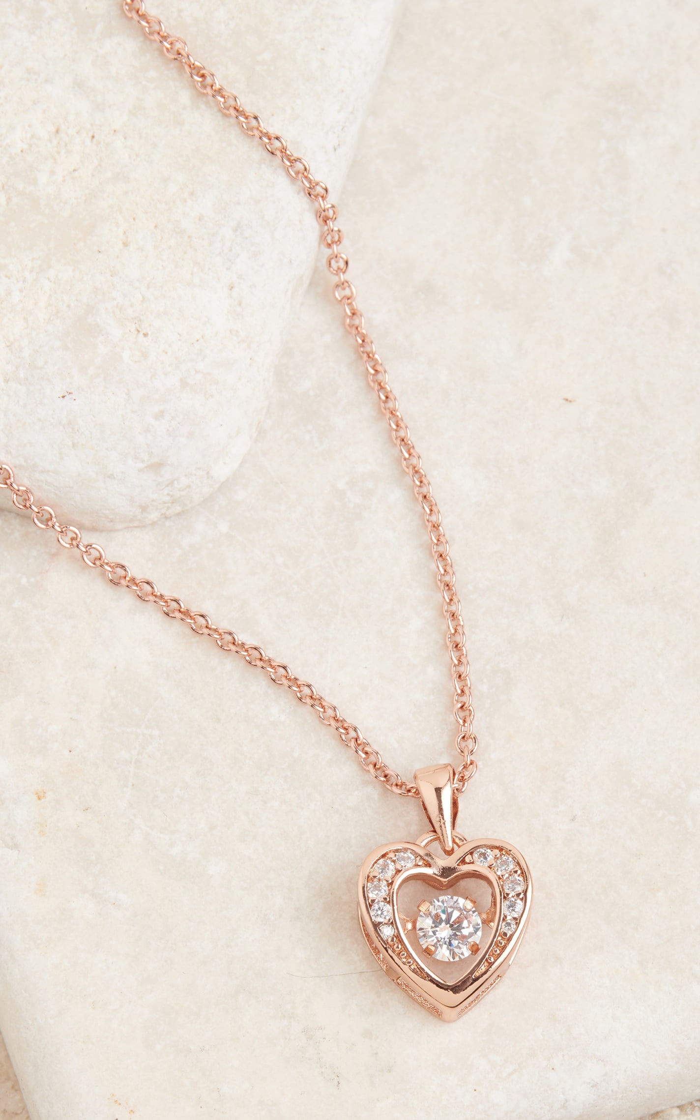 Montana Silversmiths Women's Rose Gold Heart Necklace In Neutral