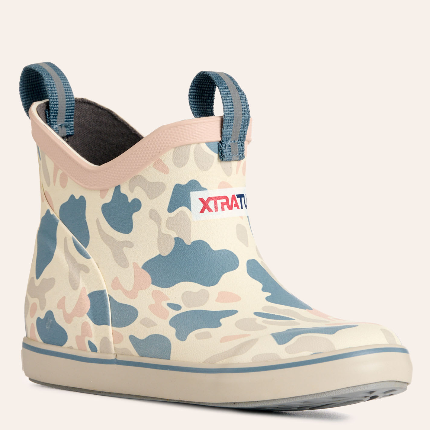 Xtratuf Kids' Ivory Duck Camo Ankle Deck Boots