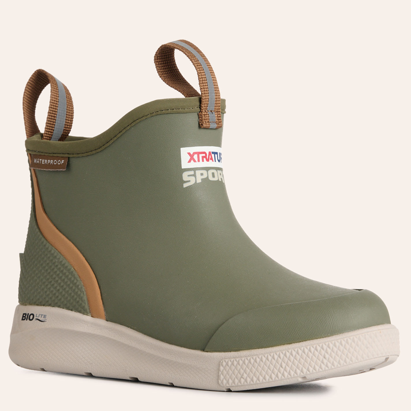 Xtratuf Kids' Sport Dark Olive Ankle Deck Boots
