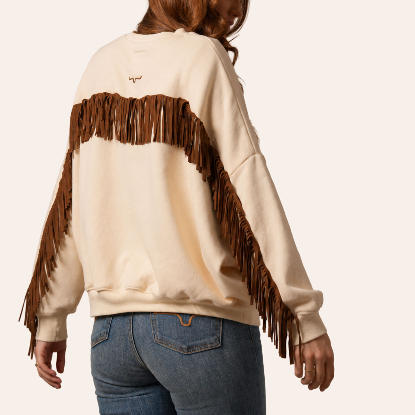 Kimes Ranch Women's Bobby Natural Fringed Sweatshirt