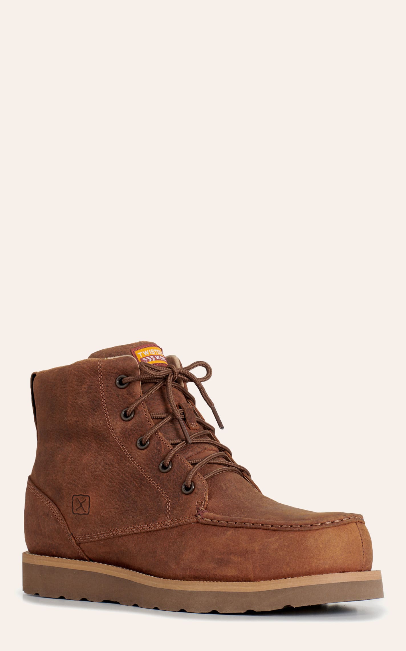 Twisted X Men's Ultralight Umber & Baked Clay Nano Composite Round Toe Work Boots In Brown