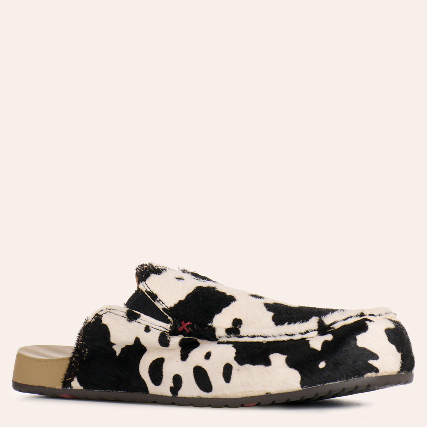 Twisted X Women's Black & White Cowhide Mules In Multi