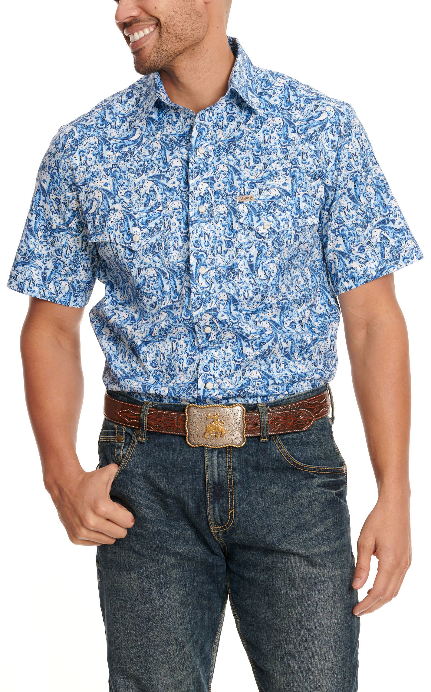 Cavenders mens shirts hot sale