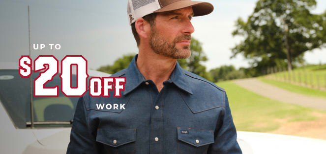 Shop Fall Round Sale: Save $20 On Wrangler FR pants at Cavender's Boot City