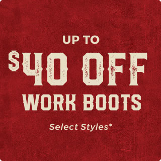 Shop Fall Round Up:Work Boot Sale at Cavender's Boot City.