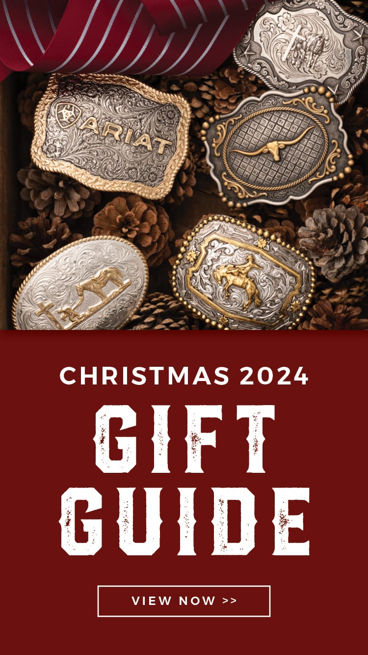 This banner promotes Cavender's 2024 Christmas Gift Guide. Click to view.