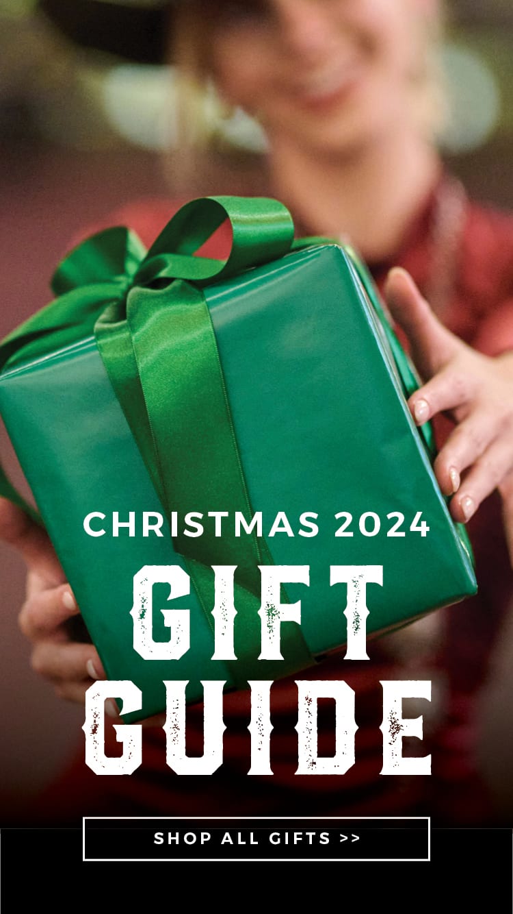 This banner promotes Cavender's 2024 Christmas Gift Guide. Click to view.