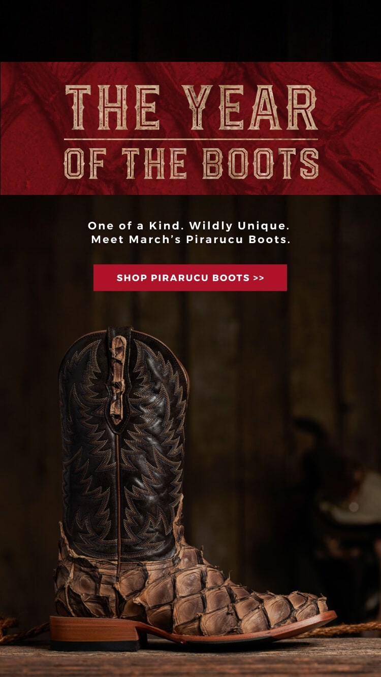 This banner promotes Cavender's Year of the Boot.