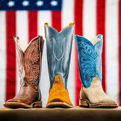 American made boots at Cavender's.