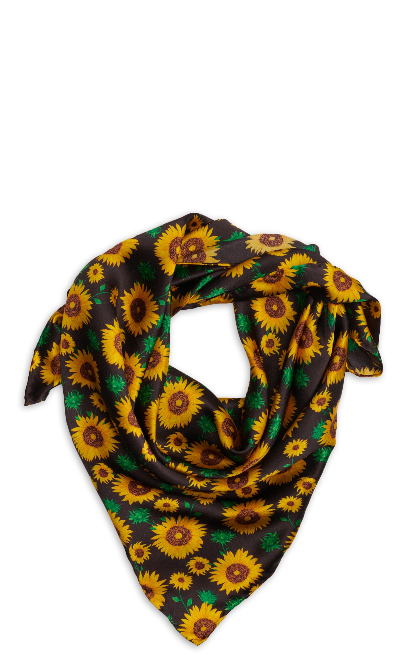 M&F Black Sunflowers Wild Rags Scarf | Cavender's