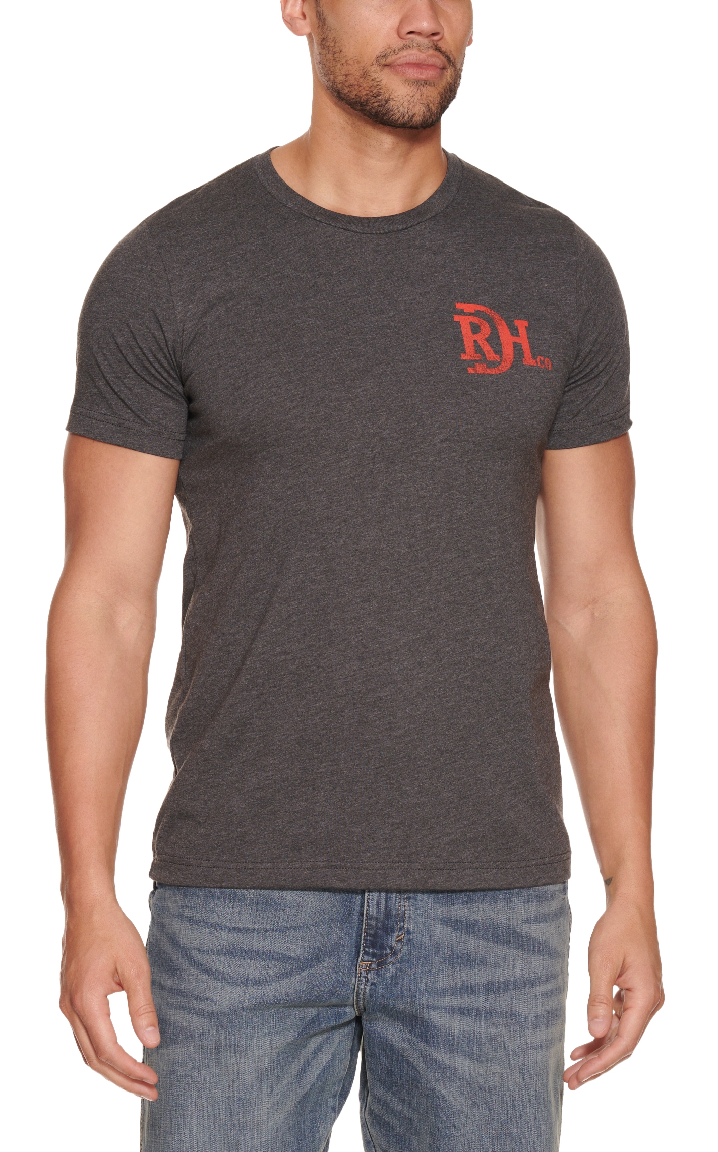 Red Dirt Hat Co. Men's Heather Grey Freedom Graphic Short Sleeve T ...